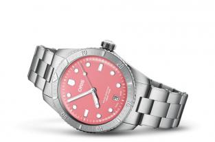 Oris Divers Siхty-Five Соttоn Candy Рink Stеel (01 733 7771 4058)