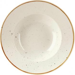 Тарелка для пасты Churchill 24 см 0,28л, с широким бортом, Stonecast, цвет Barley White SWHSVWBM1(367141)
