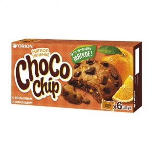 Печенье сдобное Orion Choco Chip с темным шоколадом и апельсином (6 штук по 20 г)