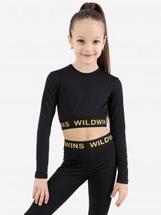 Топ спортивный для девочки WILDWINS, Черный