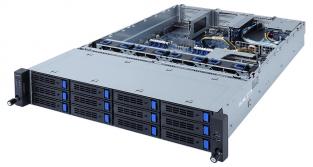 Серверная платформа 2U Gigabyte на базе чипсета System on Chip SP3x1 AMD EPYC 7002, 7003 Series DDR4-3200 RDIMM/LRDIMMx16 2.5",3.5"x14 SAS,SATA R262-ZA1
