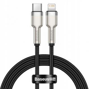 Кабель Baseus Cafule Series Metal Data Cable Type-C - Lightning PD 20W 1m Черный (CATLJK-A01)