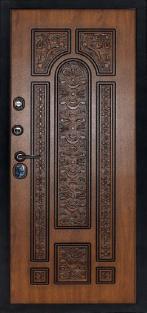 Входная дверь Сударь РИМ Внутренняя панель: Дуб золотистый рис. РИМ + ЛАК + ПАТИНА