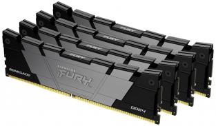 Оперативная память 16GB Kingston DDR4 UDIMM-3200MHz PC4-25600 DIMM в комплекте 4 модуля KF432C16RB12K4/64