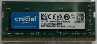 Оперативная память 8GB Crucial CT8G4SFRA32A DDR4 3200 SODIMM