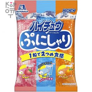 Конфеты жевательные Punishari Hi-Chew со вкусом напитков, Morinaga, 68гр.