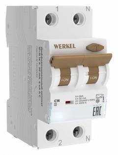 Дифференциальный автоматический выключатель 1P Werkel Дифференциальные автоматы W922P166 от ImperiumLoft