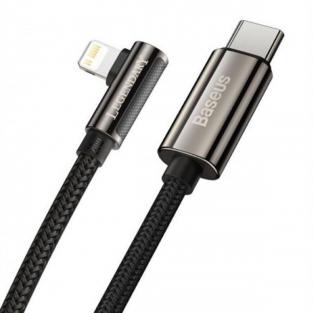 Кабель Baseus Legend Series Elbow Fast Charging Data Cable Type-C to iP PD 20W 1m черный (CATLCS-01)