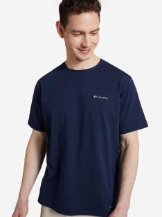 Футболка мужская Columbia Men's Sun Trek Short Sleeve Tee, Синий