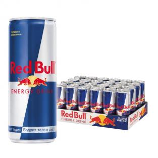 Напиток энергетический Red Bull газированный 0.25 л (24 штуки в упаковке)