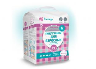 Flamingo / Фламинго - подгузники для взрослых, XL, 10 шт.