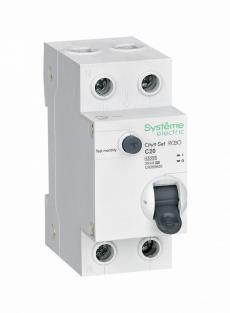 Дифференциальный автомат (АВДТ) Systeme Electric City9 Set 1P+N С 20А 4.5kA 30мА Тип-A 230В