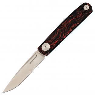 Складной нож RealSteel Gslip, сталь VG10, рукоять Damascus G10 Ocean Red