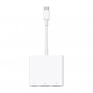 Адаптер Apple USB Type-C - USB/HDMI/USB Type-C (MUF82), белый