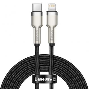 Кабель Baseus Cafule Series Metal Data Cable Type-C to iP PD 20W 2m Black (CATLJK-B01)