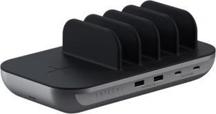 Зарядная станция Satechi Dock5 Multi-Device Charging Station with Wireless Charging Space Gray