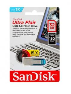 USB Flash накопитель 32GB Sandisk Cruzer Ultra Flair ( SDCZ73-032G-G46B ) USB3.0 Синий