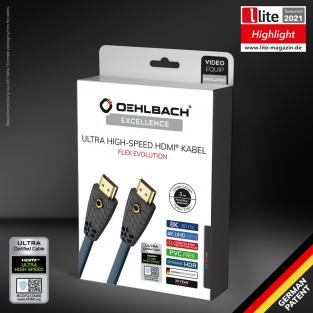 Oehlbach Excellence Flex Evolution, UHS HDMI cable, 3m, D1C92603