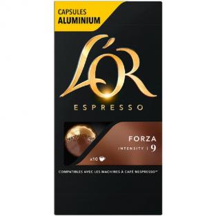 Кофе в капсулах для кофемашин L'or Espresso Forza (10 штук в упаковке)