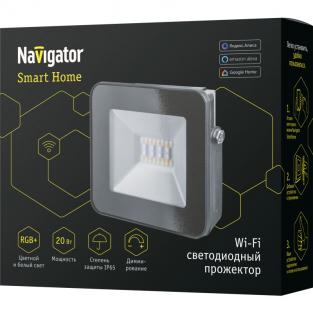 Светильник Navigator 14 559 NFL-20-RGBWWW-BL-WIFI-IP65-LED, цена за 1 шт.