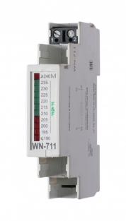 Указатель напряжения для измерения и отображения на светодиодной шкале величины напряжения в однофазной сети переменного тока WN-711