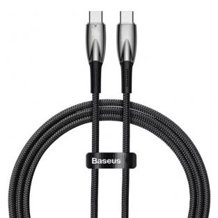 Type-C Кабель Baseus Glimmer Series Fast Charging Data Cable Type-C to Type-C 100W 1m (CADH000701), Black