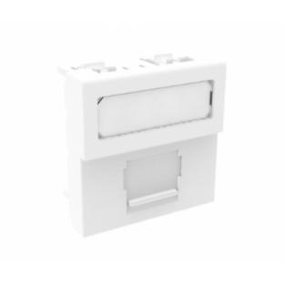 Рамка CommScope M11FR-262 (Legrand Mosaic 45x45, 1-port, White)