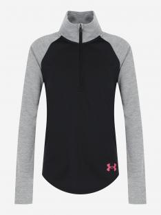 Лонгслив детский Under Armour Tech Graphic Half Zip, Черный