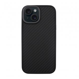 Чехол-накладка Comma Kevlar Series Magnetic Case для iPhone 15 Black