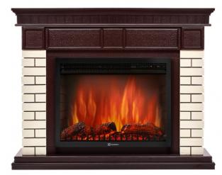 Камин Firelight Bricks 25 U угловой с очагом Electrolux EFP/P-2520LS N