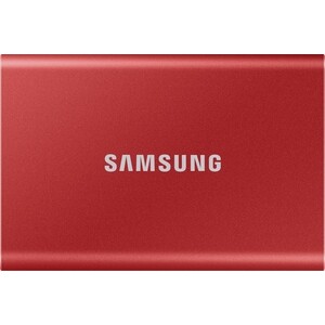 SSD накопитель Samsung 1TB Т7 Portable MU-PC1T0R, V-NAND, USB 3.2 Gen 2 Type-C [R/W - 1000/1050 MB/s] Red