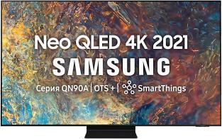 Телевизор Samsung QLED 85" QE85QN90BAUXCE Series 9 черный 4K Ultra HD 120Hz DVB-T DVB-T2 DVB-C DVB-S DVB-S2 USB WiFi Smart TV