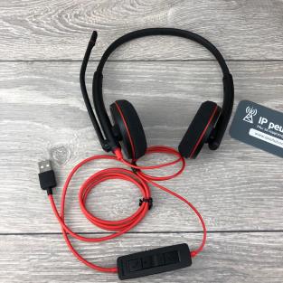 Plantronics BlackWire C3220-A - проводная гарнитура (стерео, USB-A)