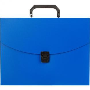 Папка-портфель пластиковая Attache Economy A4 синяя (330х35х250 мм, 1 отделение)