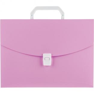 Attache Папка-портфель пластиковая Attahce Акварель А4 розовый (332x250 мм, 1 отделение)