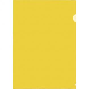 Папка-уголок Attache A4 пластиковая 120 мкм желтая (20 штук в упаковке)
