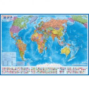 политическая карта Настенная карта Мира политическая 1:32 000 000 Globen КН040