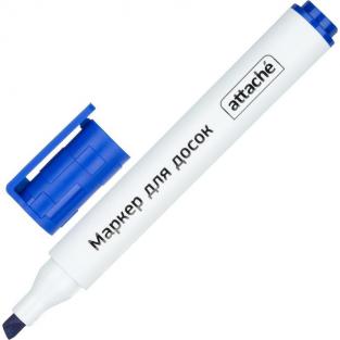 Маркер для белых досок Attache синий (толщина линии 1-5 мм) скошенный наконечник