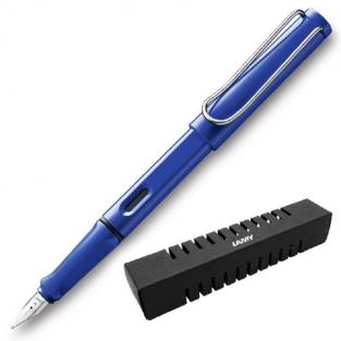 перьевая ручка Ручка перьевая Lamy Safari цвет чернил синий цвет корпуса синий