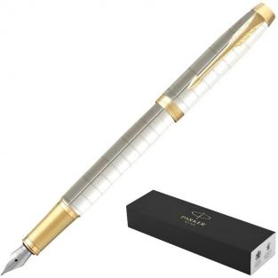перьевая ручка Ручка перьевая Parker IM Premium Pear цвет чернил синий цвет корпуса белый (артикул производителя 2143649)