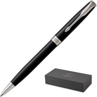 шариковая ручка Ручка шариковая Parker Sonnet Lacquer Deep Black CT цвет чернил черный цвет корпуса черный (артикул производителя 1931502)