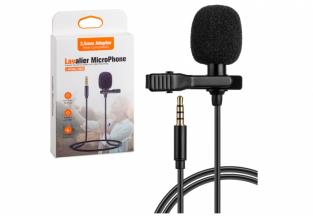 Микрофон петличка Lavalier MicroPhone HSX-M01 Jack 3.5 (черный)