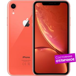 Смартфон Apple iPhone XR 64GB Коралловый "Отличное состояние"