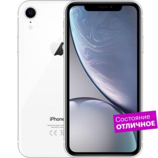 Смартфон Apple iPhone XR 64GB Белый "Отличное состояние"