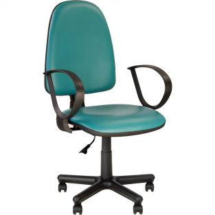 Кресло офисное Jupiter зеленое (искусственная кожа, пластик)