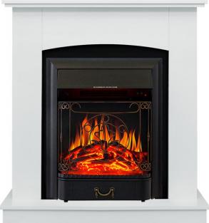 Камин Royal Flame Barcelona разборный Белый с очагом Majestic FX Black