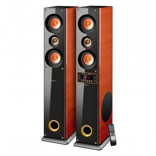 Акустическая система GINZZU GM-327, 2.0, 2x100W/BT/USB/SD/FM/AUX/ДУ