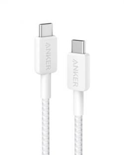 Кабель Anker 322 USB-C to USB-C Cable 60W 180см White