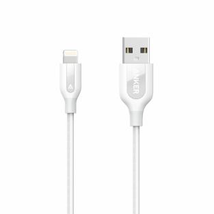 Укрепленный кабель Anker PowerLine+ Lightning to USB Cable 1.8м White