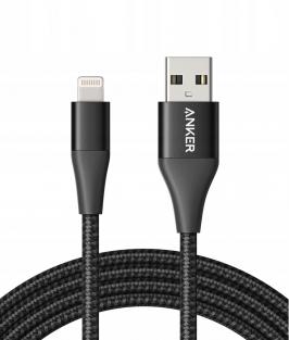 Кабель Anker PowerLine+ II Lightning to USB 1.8m Black